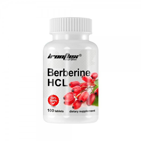 Натуральна добавка IronFlex Berberine HCL, 100 таблеток