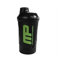 Шейкер MusclePharm з закруткою, 600 мл, Black