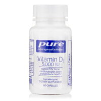 Витамины и минералы Pure Encapsulations Vitamin D3 5000 МЕ, 60 капсул