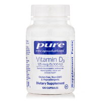 Витамины и минералы Pure Encapsulations Vitamin D3 5000 МЕ, 120 капсул