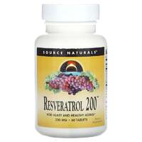 Натуральная добавка Source Naturals Resveratrol 200 mg, 60 таблеток