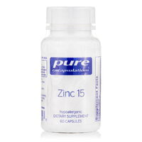 Витамины и минералы Pure Encapsulations Zinc 15 mg, 60 капсул