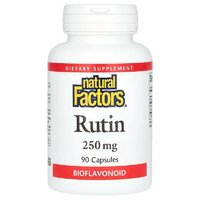 Витамины и минералы Natural Factors Rutin 250 mg, 90 капсул