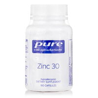 Витамины и минералы Pure Encapsulations Zinc 30 mg, 180 капсул
