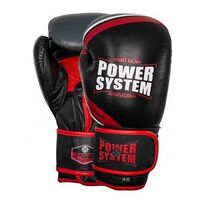 Перчатки для бокса и единоборств Перчатки боксерские Power System 5005 Challenger, Black/Red