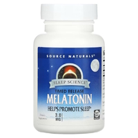Натуральная добавка Source Naturals Melatonin 3mg Sleep Science Timed Release, 120 таблеток