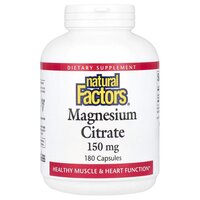 Витамины и минералы Natural Factors Magnesium Citrate 150 mg, 180 капсул