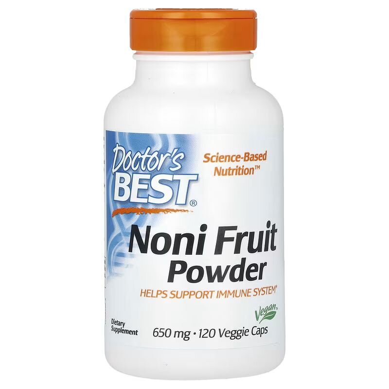 Натуральна добавка Doctor's Best Noni Fruit Powder 1300 mg, 120 вегакапсул