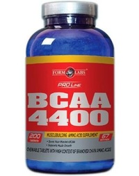 Аминокислота BCAA Form Labs BCAA 4400, 200 таблеток