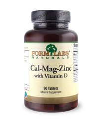 Витамины и минералы Form Labs Naturals Cal-Mag-Zinc+Vitamin D, 90 таблеток