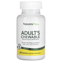 Витамины и минералы Natures Plus Adult's, 60 жевательных таблеток
