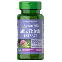 Натуральная добавка Puritan's Pride Milk Thistle 4:1 Extract 1000 mg, 90 капсул