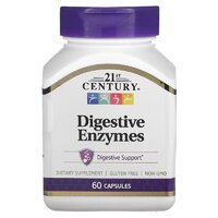 Натуральная добавка 21st Century Digestive Enzymes, 60 капсул
