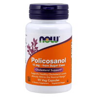 Натуральная добавка NOW Policosanol 10 mg, 90 вегакапсул