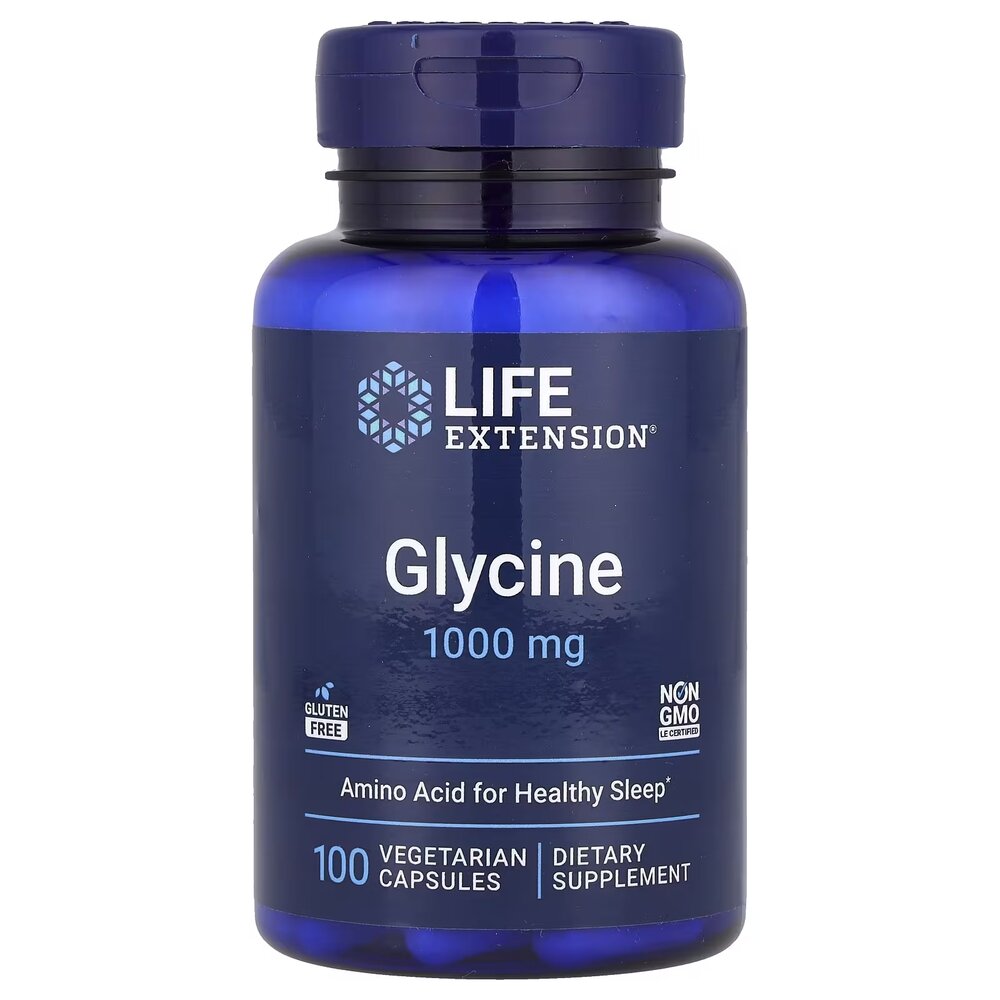 Аминокислота Life Extension Glycine 1000 mg, 100 вегакапсул