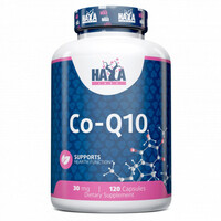Натуральная добавка Haya Labs Co-Q10 30 mg, 120 капсул