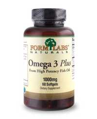 Жирные кислоты Form Labs Naturals Omega 3 Plus, 60 капсул