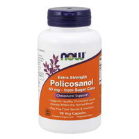 Натуральная добавка NOW Policosanol 40 mg Extra Strength, 90 капсул