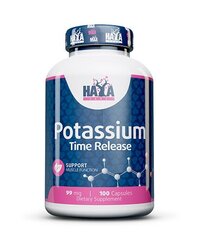 Витамины и минералы Haya Labs Potassium Time Release, 100 вегакапсул
