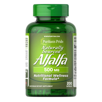 Натуральна добавка Puritan's Pride Naturally Sourced Alfalfa 500 mg, 200 капсул