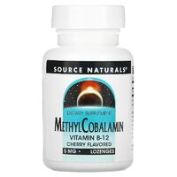 Витамины и минералы Source Naturals Methylcobalamin 5 mg, 60 леденцов