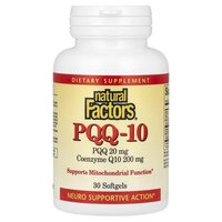 Витамины и минералы Natural Factors PQQ-10, 30 капсул