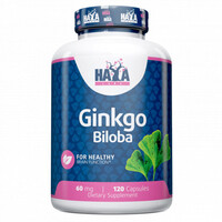 Натуральная добавка Haya Labs Ginkgo Biloba 60 mg, 120 таблеток