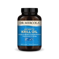 Жирные кислоты Dr. Mercola Antarctic Krill Oil, 180 капсул