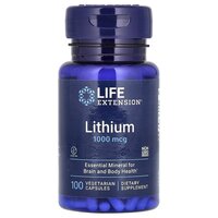 Витамины и минералы Life Extension Lithium 1000 mg, 100 вегакапсул