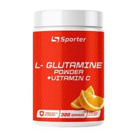 Аминокислота Sporter L-Glutamine + Vitamin C, 300 грамм