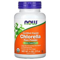 Натуральная добавка NOW Certified Organic Chlorella Powder, 113 грамм