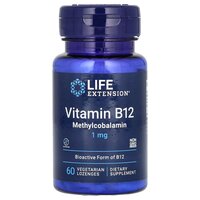 Витамины и минералы Life Extension Vitamin B12 (Methylcobalamin) 1 mg, 60 пастилки