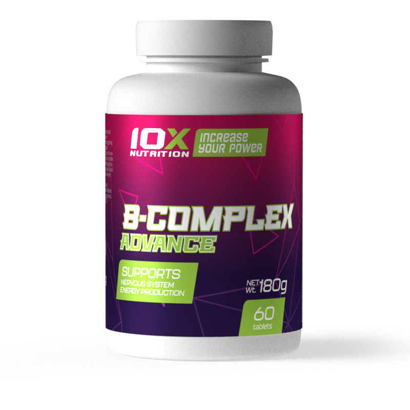 Витамины и минералы 10XNutrition B-Complex Advance, 60 таблеток