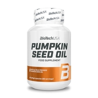 Натуральная добавка BioTech Pumpkin Seed Oil, 60 капсул