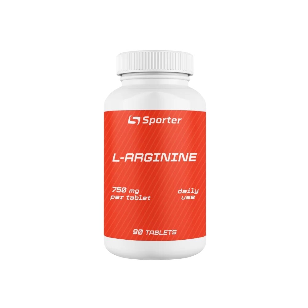 Амінокислота Sporter L-Arginine 750 mg, 90 таблеток