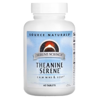 Аминокислота Source Naturals Serene Science Theanine Serene, 60 таблеток