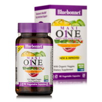 Вітаміни та мінерали Bluebonnet Maxi ONE, 90 вегакапсул