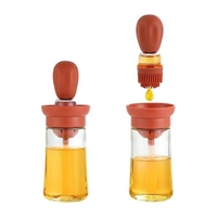 Диспенсер для масла и уксуса Semi 180 мл с силиконовой кистью, Terracotta