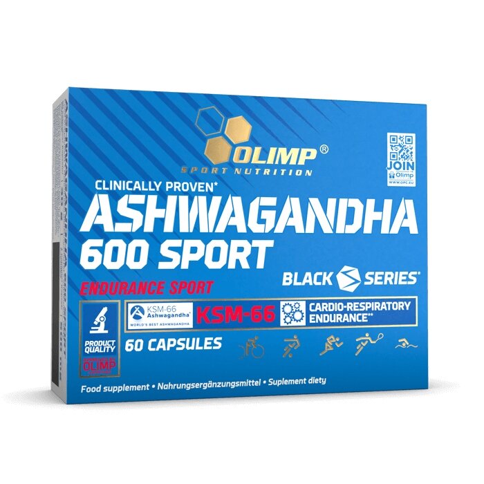 Натуральная добавка Olimp Ashwagandha 600 Sport , 60 капсул