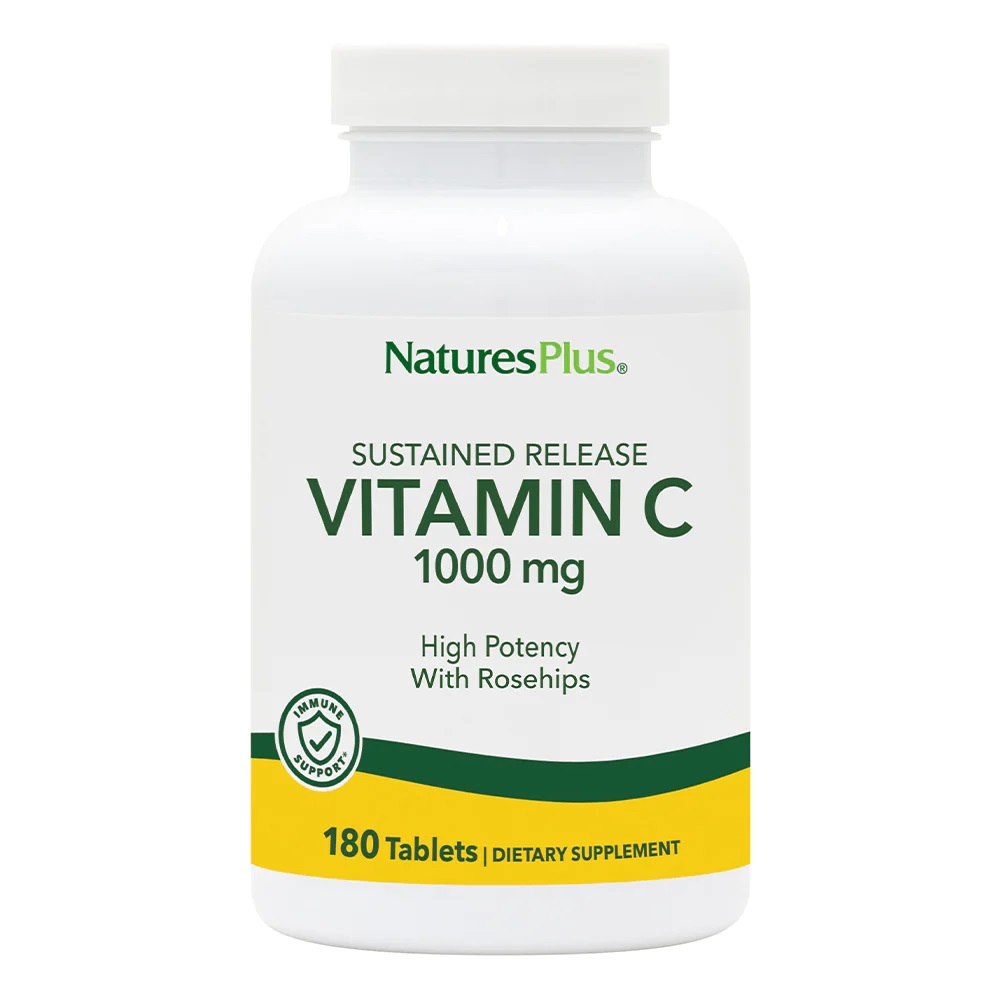 Витамины и минералы Natures Plus Vitamin C 1000 mg Sustained Release, 180 таблеток