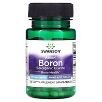 Витамины и минералы Swanson Albion Boron Bororganic Glycine, 60 вегакапсул