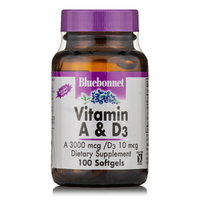 Витамины и минералы Bluebonnet Vitamin A &amp; D3, 100 капсул