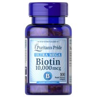 Витамины и минералы Puritan's Pride Biotin 10000 mcg, 100 капсул