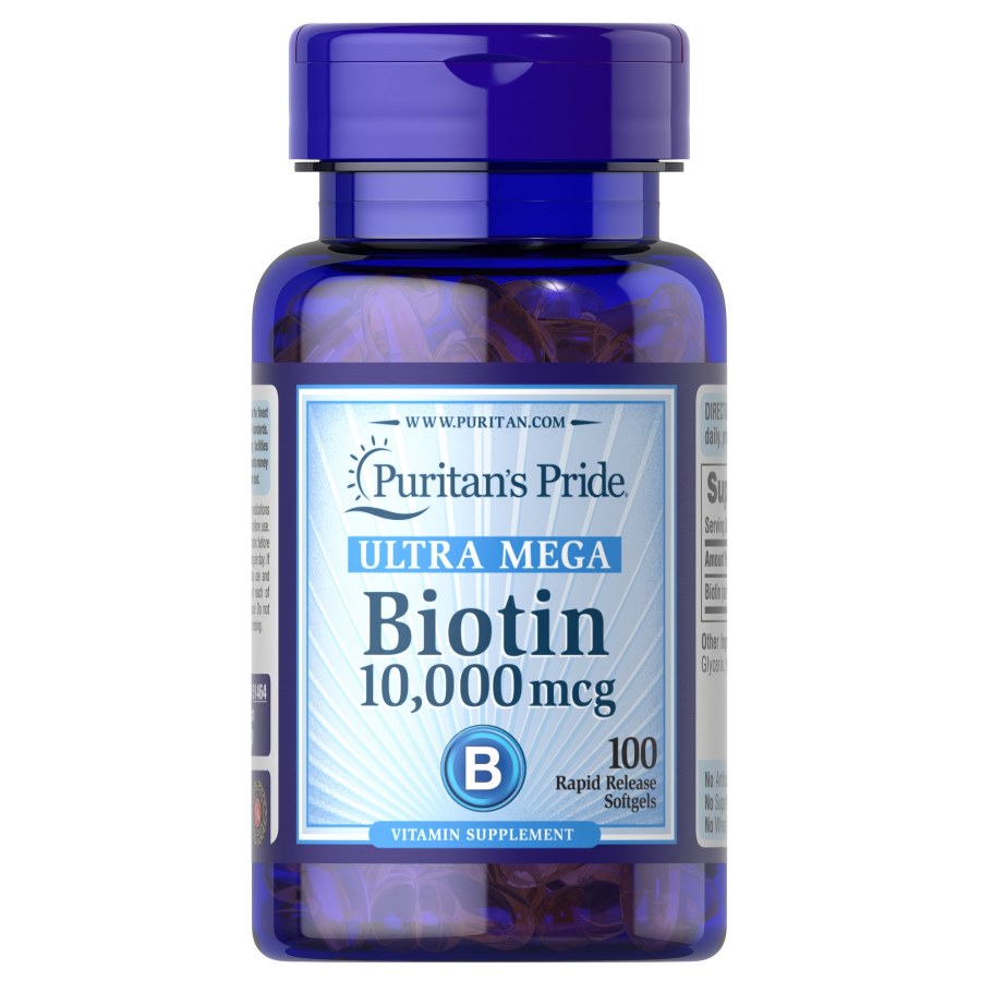 Вітаміни та мінерали Puritan's Pride Biotin 10000 mcg, 100 капсул