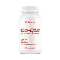 Натуральная добавка Sporter Coenzyme Q10 100 mg Curcumin, 30 капсул