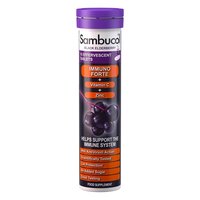 Натуральная добавка Sambucol Black Elderberry Immuno Forte, 15 шипучих таблеток