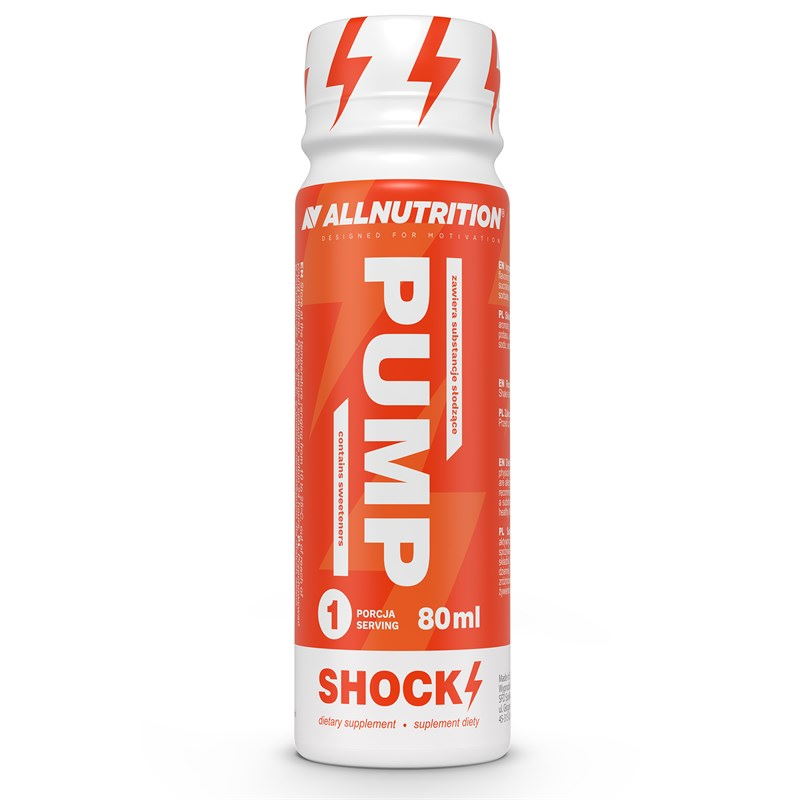Передтренувальний комплекс AllNutrition Pump Shock Shot, 80 мл, ТЕРМІН 04.22