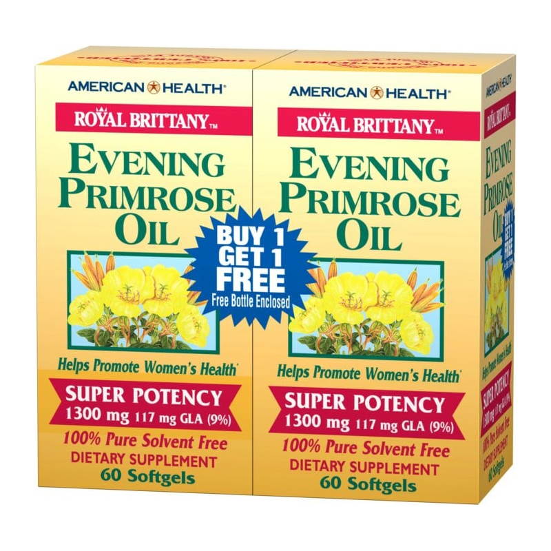 Жирные кислоты American Health Royal Brittany Evening Primrose Oil, 120 капсул