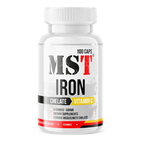 Витамины и минералы MST Iron Chelate Plus Vitamin C, 100 капсул