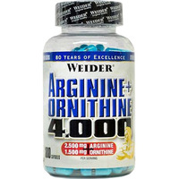 Аминокислота Weider Arginine+Ornithine 4000, 180 капсул